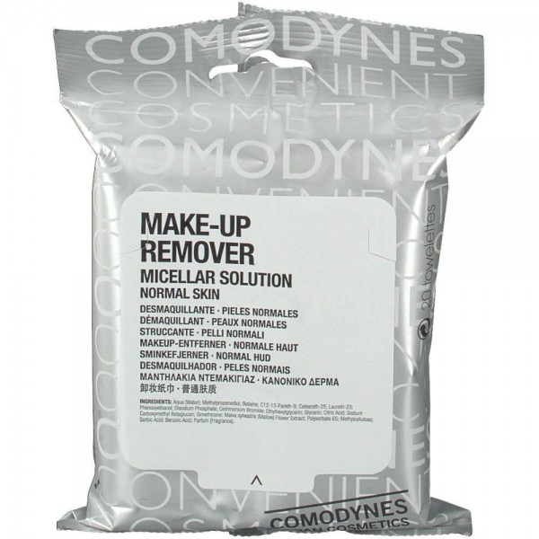 comodynes make up remover normal skin 20 toallitas
