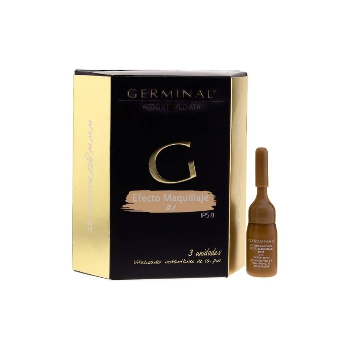 germinal accion inmediata efecto maquillaje 3 ampollas