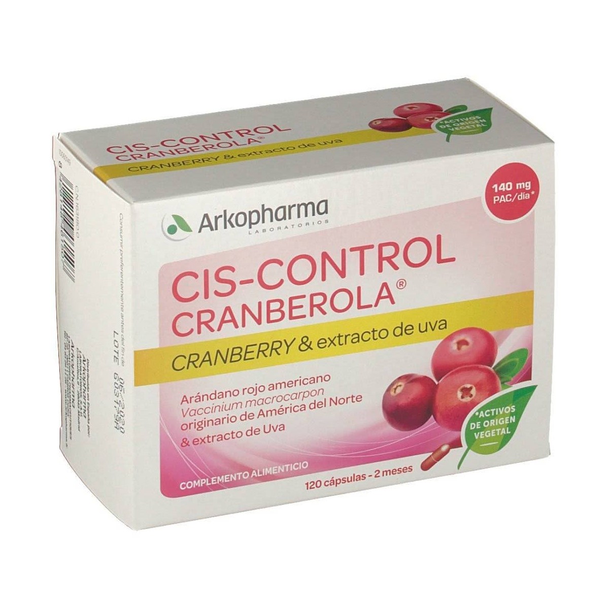 cranberola cis control 120 capsulas
