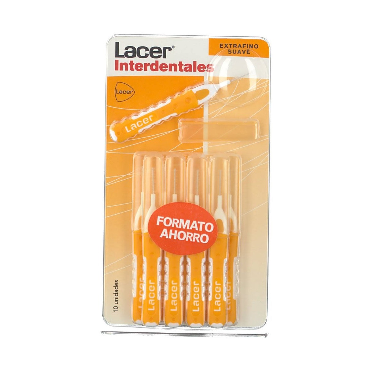 lacer cepillo interdental extrafino recto suave 10 ud