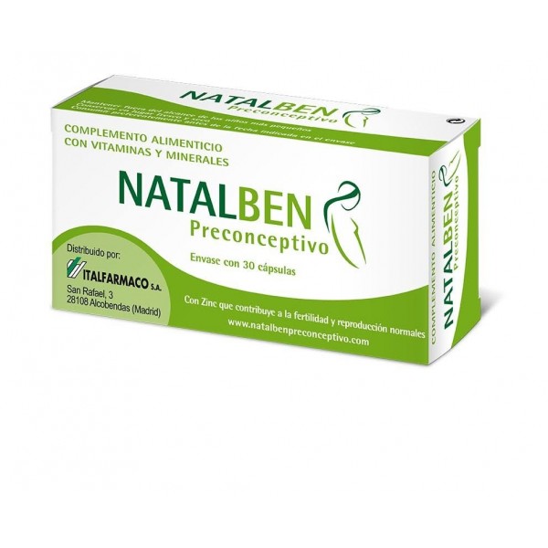 natalben preconceptivo 30 capsulas