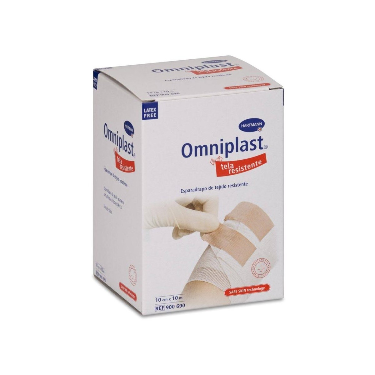 hartmann esparadrapo omniplast tela rosa 10m x 10cm