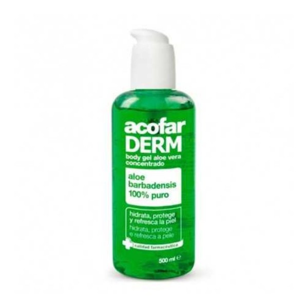 acofarderm body gel aloe vera concentrado 500 ml