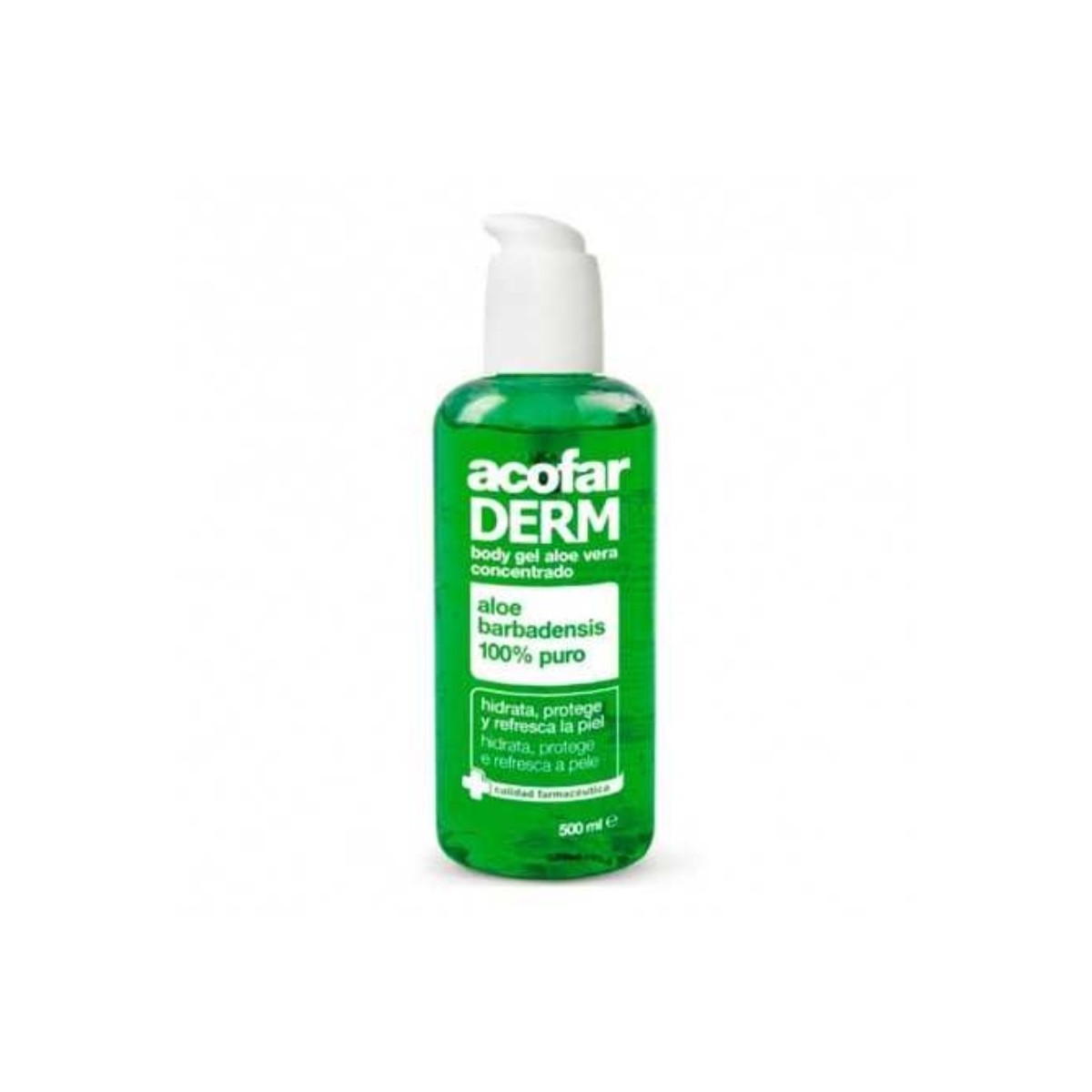 acofarderm body gel aloe vera concentrado 500 ml
