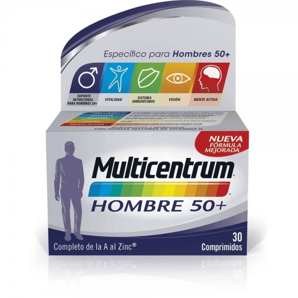 multicentrum 30 comprimidos hombre 50