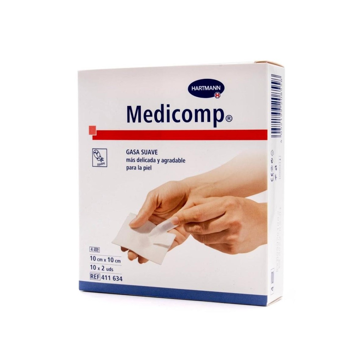 medicomp gasa suave 10 cmx10 cm 10 u