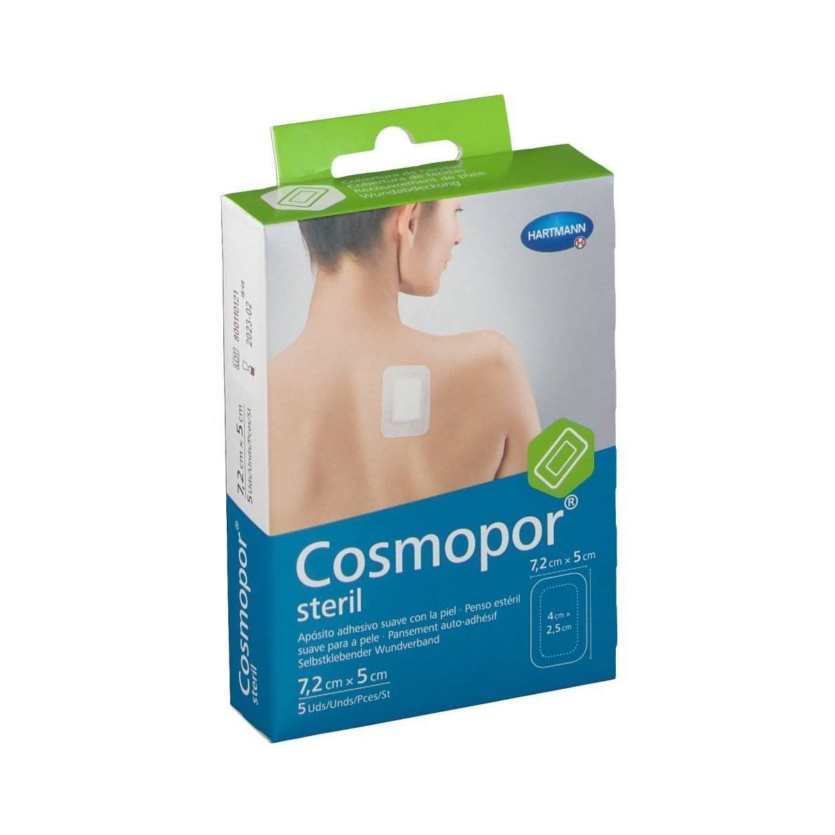 cosmopor steril aposito esteril 72 cm x 5 cm 5