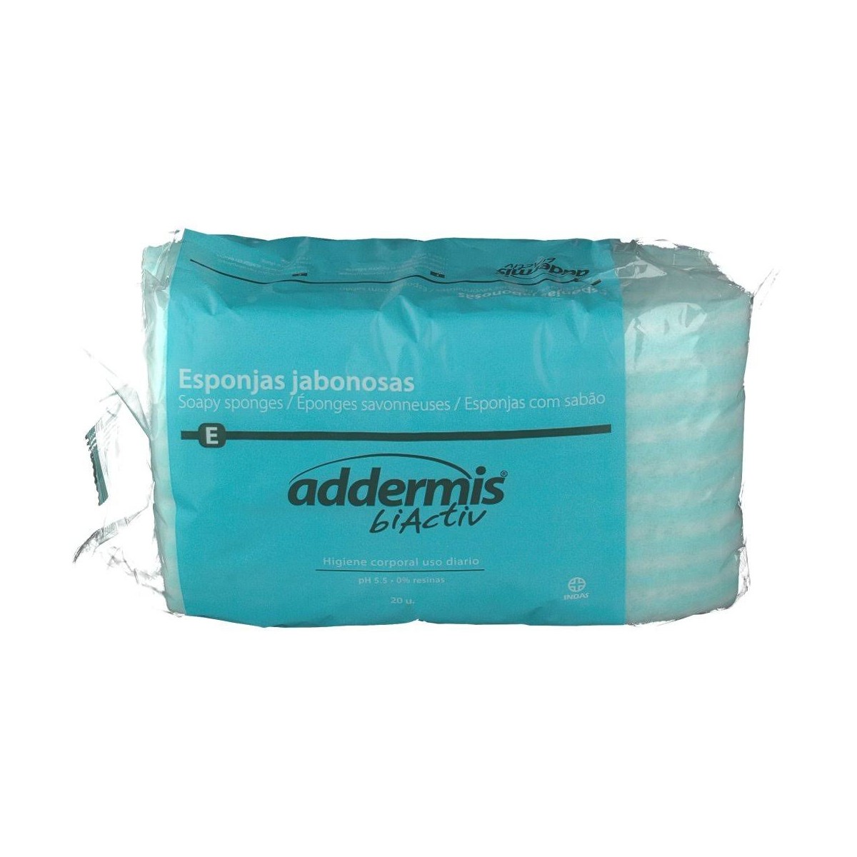 addermis biactiv esponja enjabonada 20 esponjas