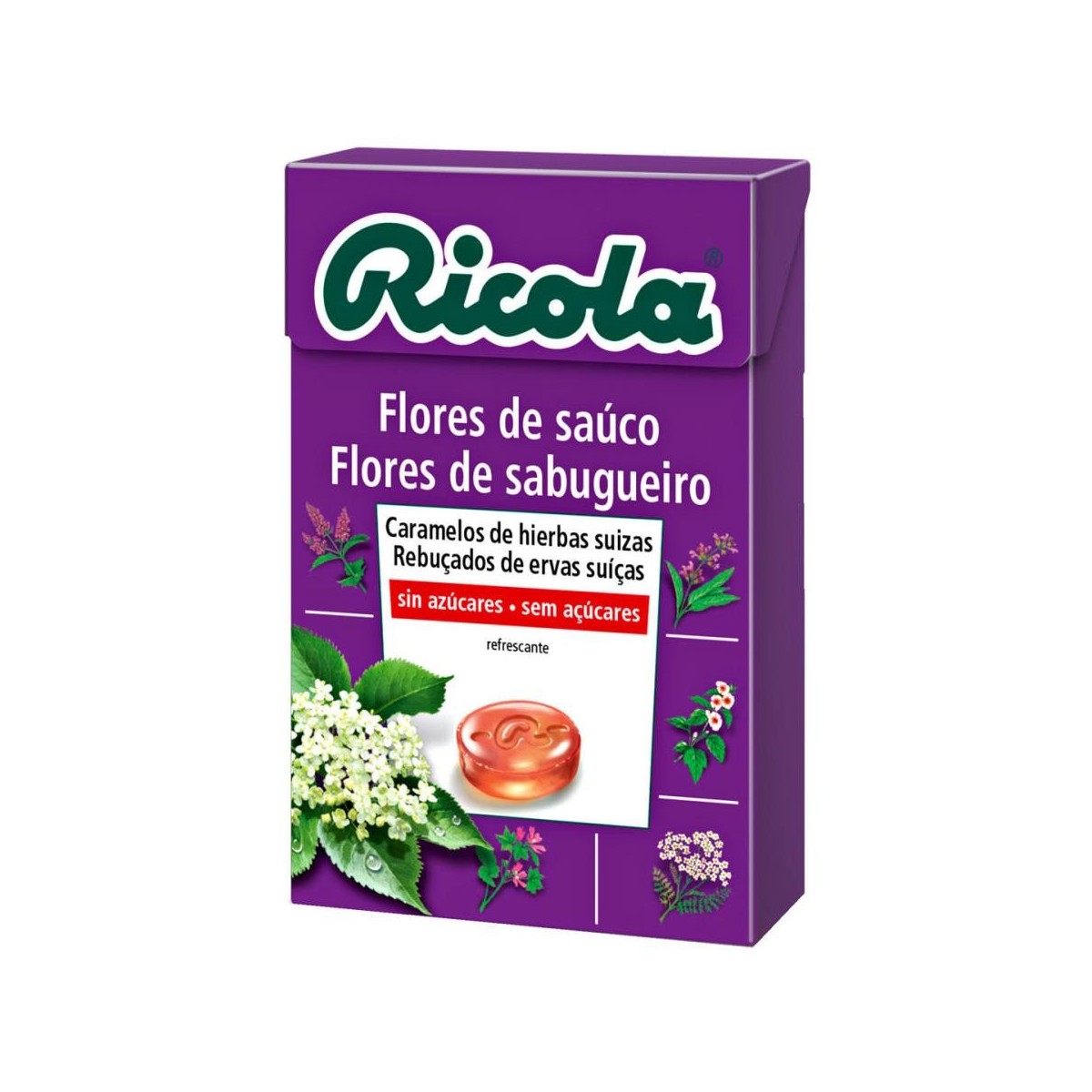 ricola caramelos sin azucar flor de sauco 50 g