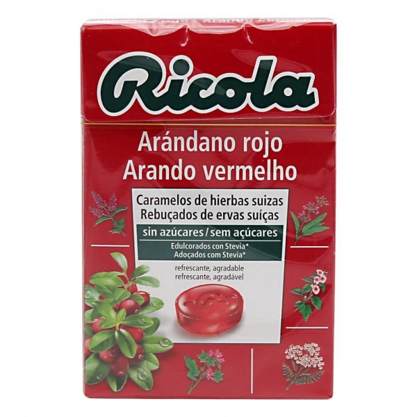 ricola caramelos sin azucar arandano 50 g