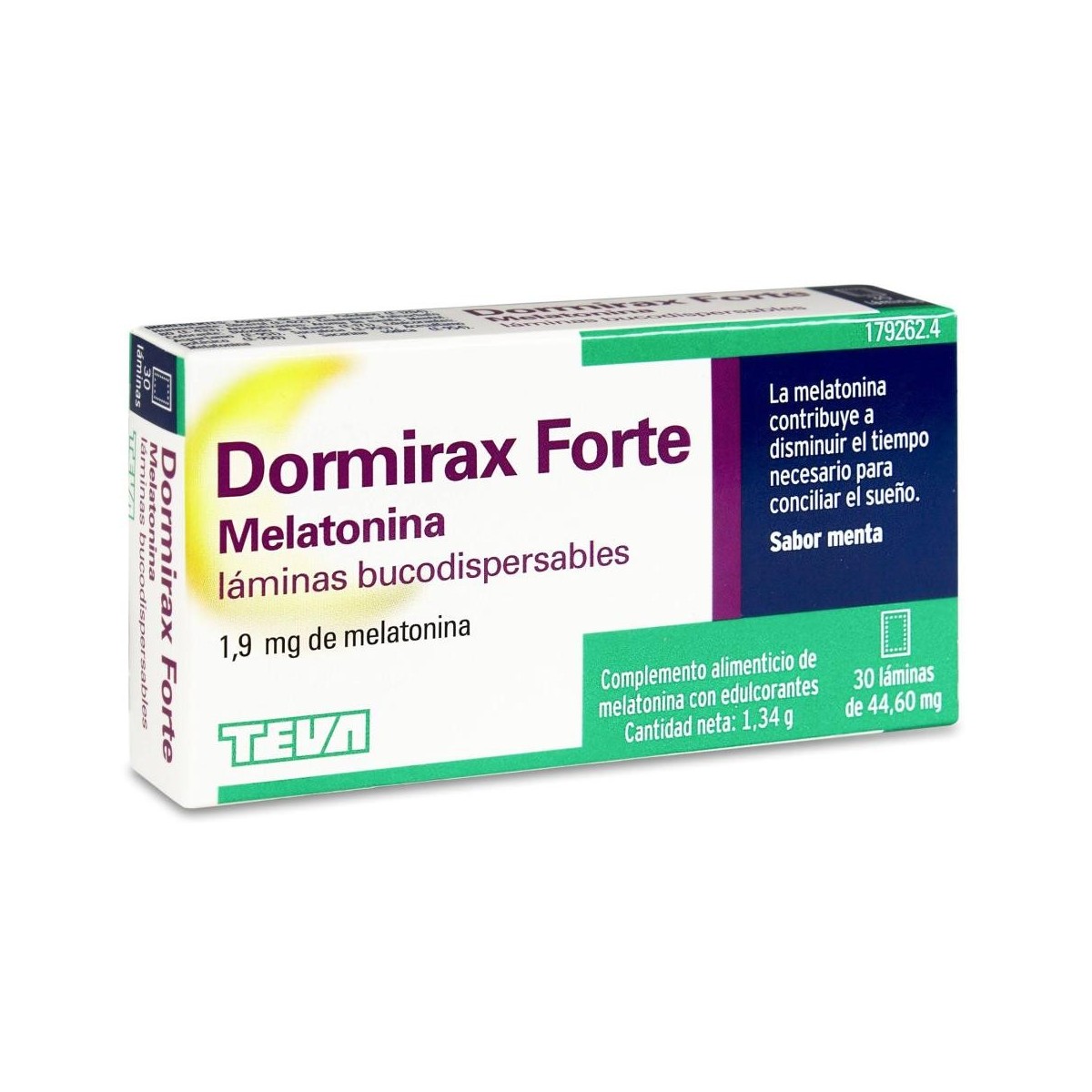 dormirax forte melatonina lamina bucodispersable 190 mg 30 laminas