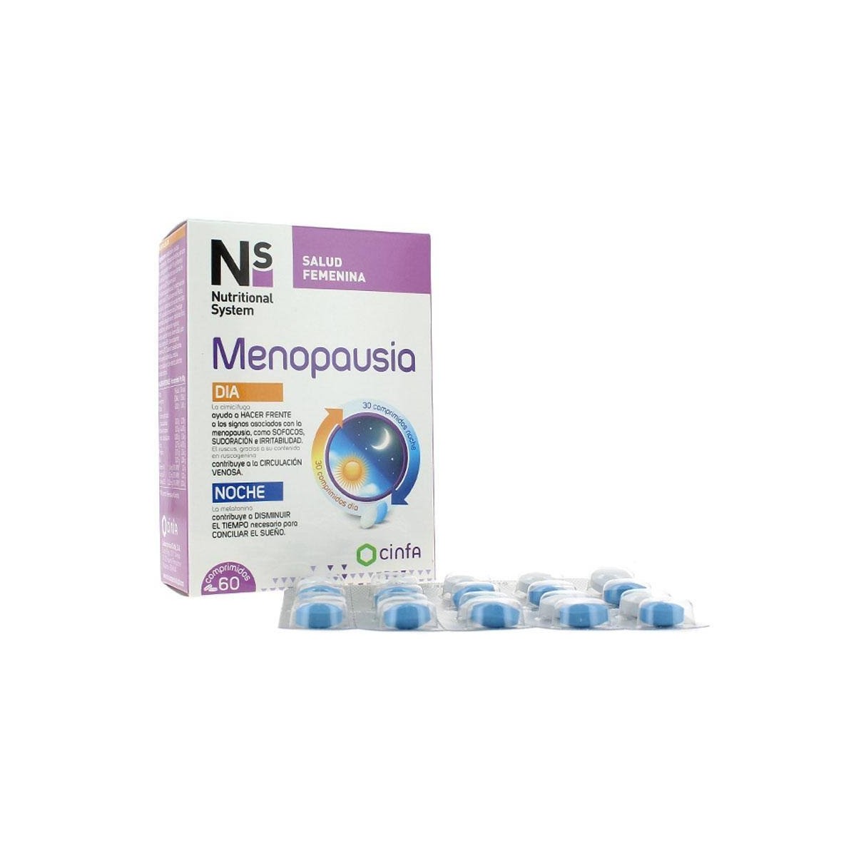 ns menopausia dia y noche 60 comprimidos