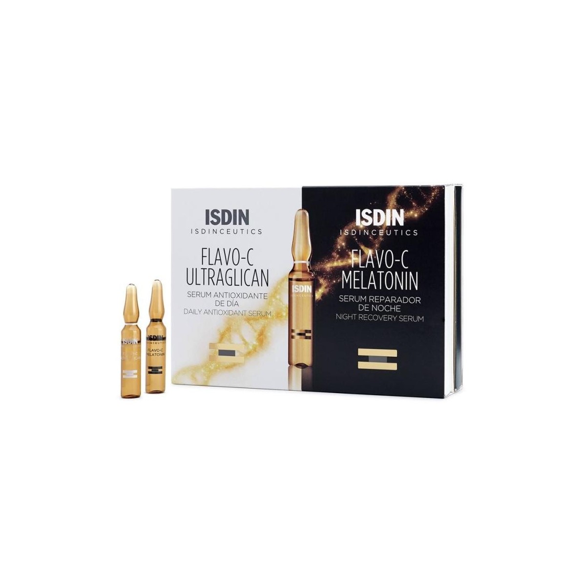 isdinceutics flavo c melatonin ultraglican isdin