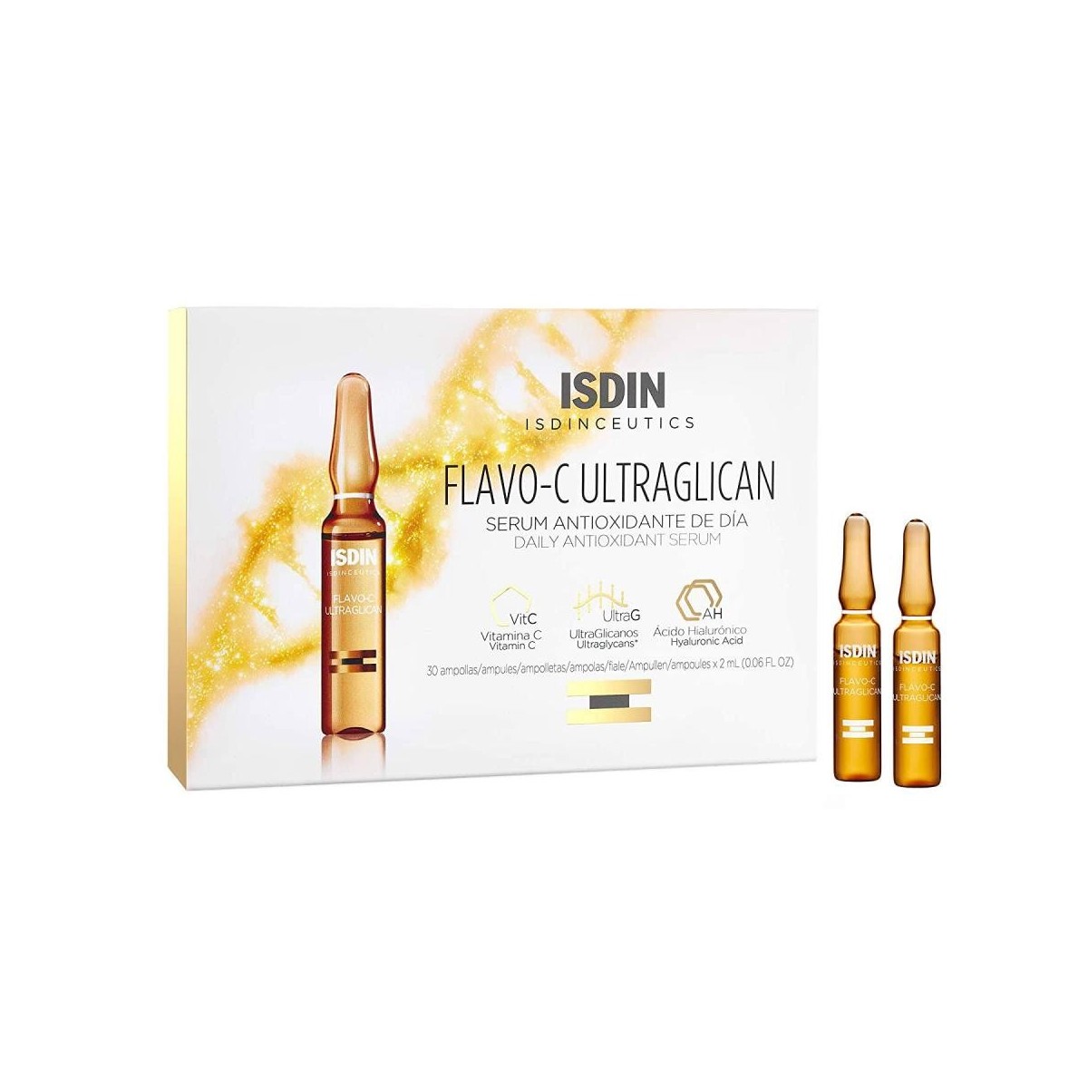 isdinceutics flavo c ultraglican 10 ampollas