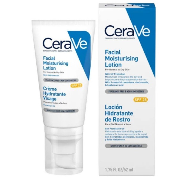 cerave locion hidratante rostro spf25 52 ml