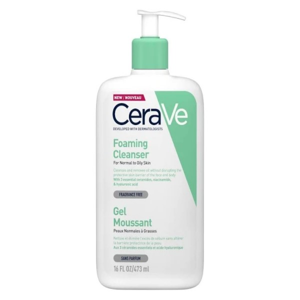 cerave gel limpiador espumoso 473 ml