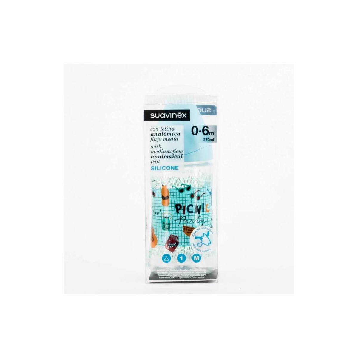 suavinex biberon tetina anatomica silicona 270ml