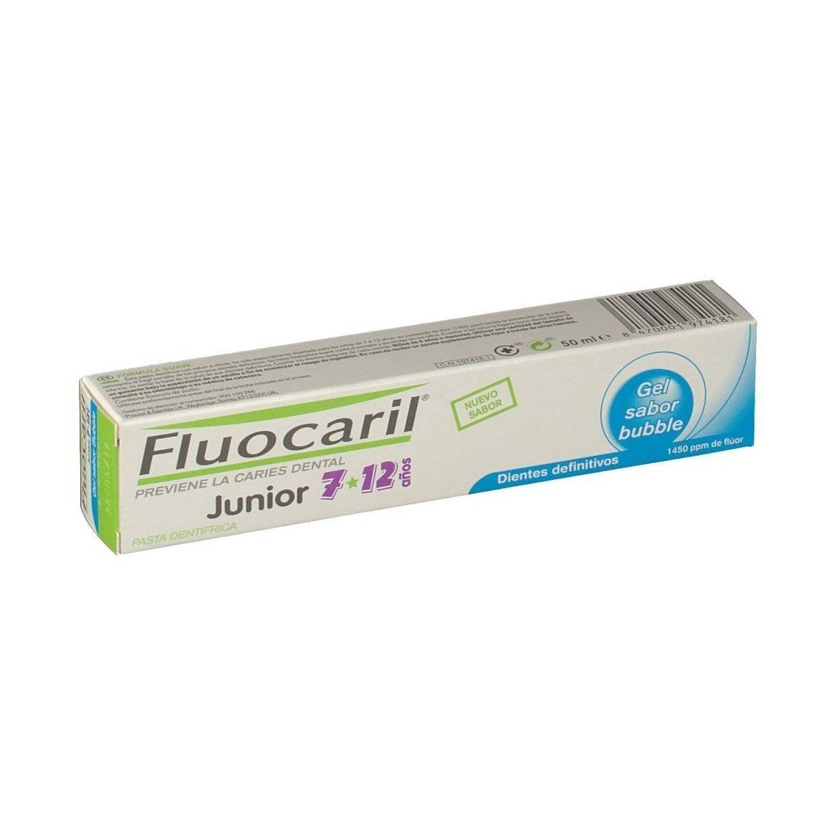 fluocaril junior 7 12 anos gel 50 ml bubble