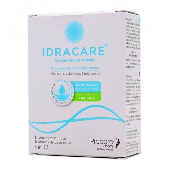 idracare gel hidratante vaginal 5ml 8 canulas