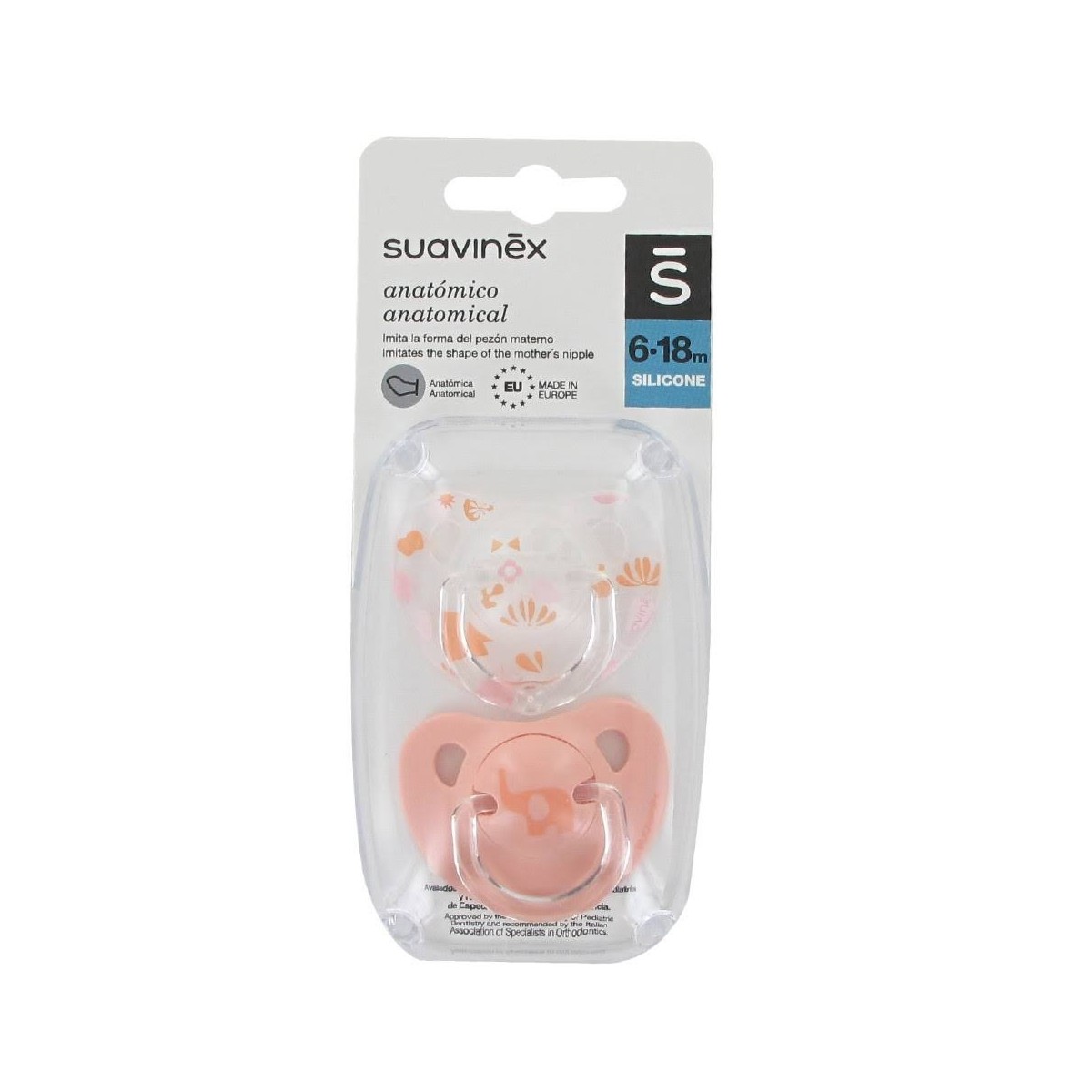 suavinex chupete 6 18 silicona anatomico clasico