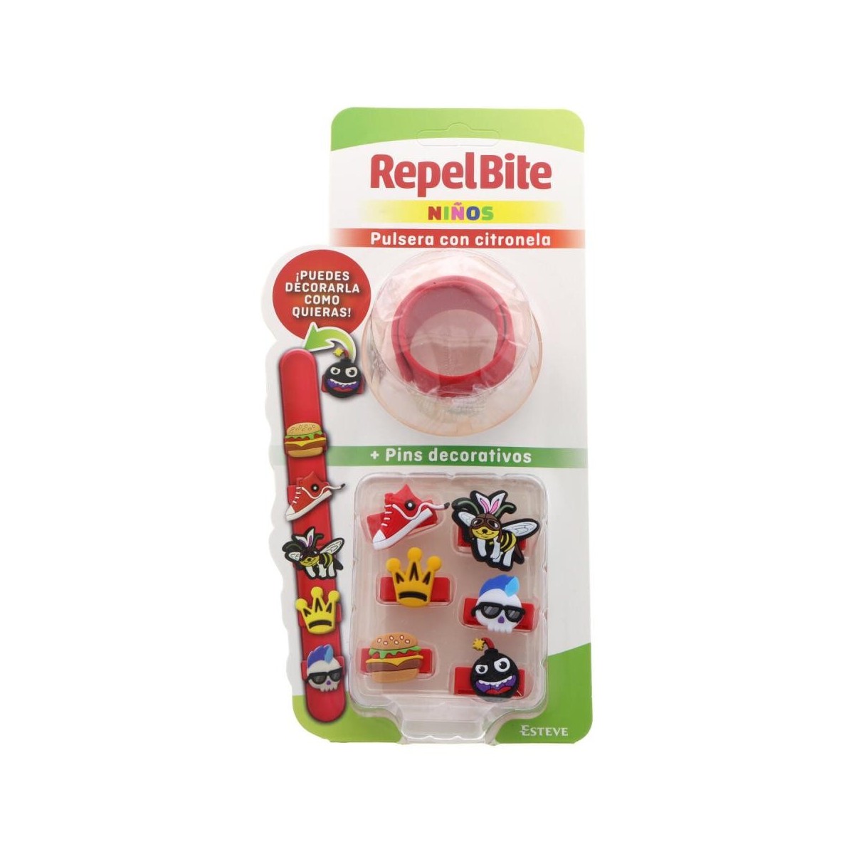 repel bite pulsera citronela ninos pins decorativos