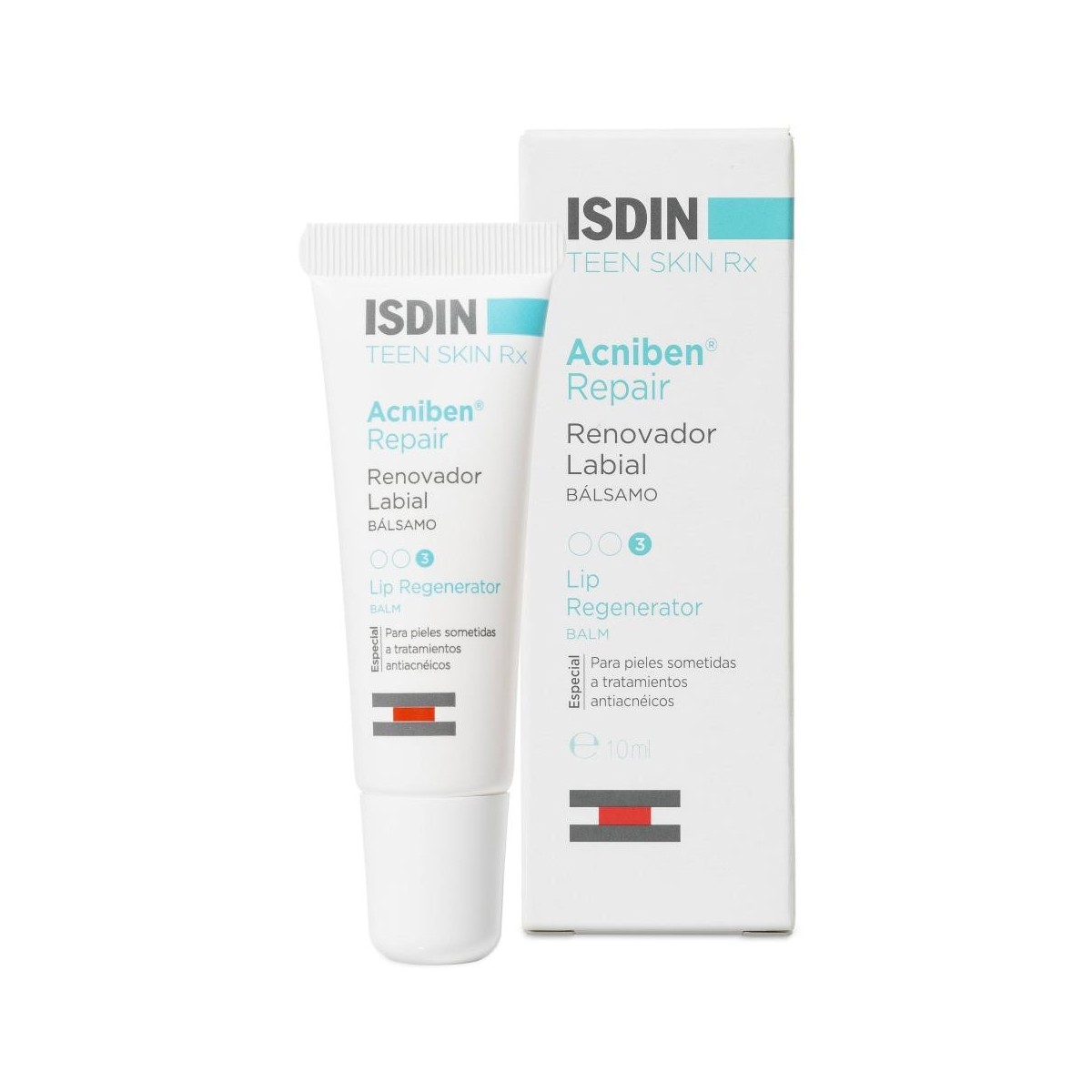 acniben rx balsamo reparador labial 10 ml isdin