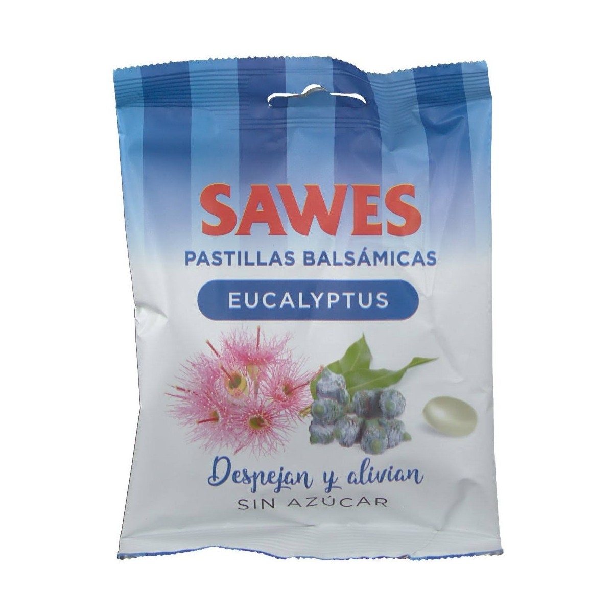 sawes caramelos eucalipto sin azucar 50 g