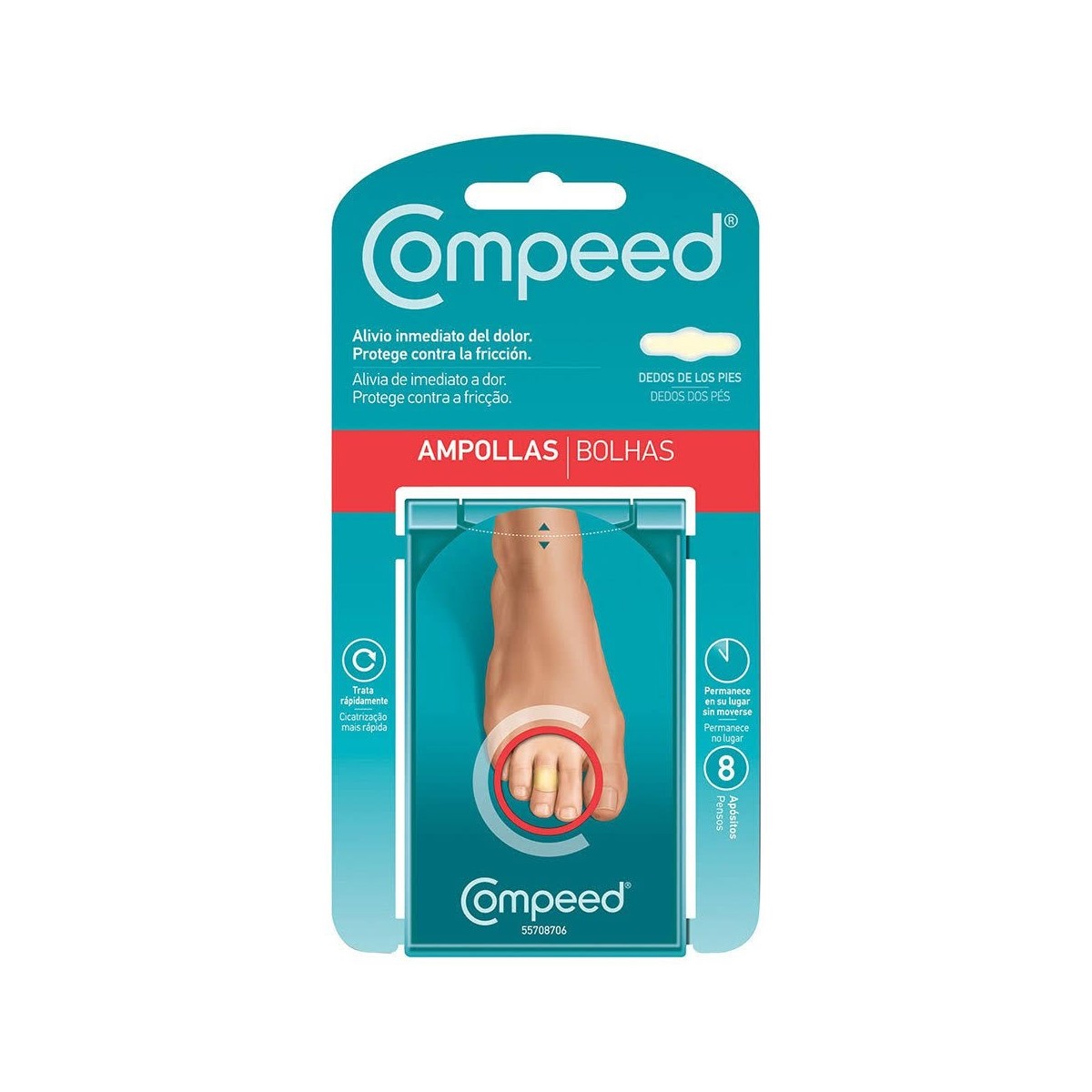 compeed ampollas dedos pies 8 apositos