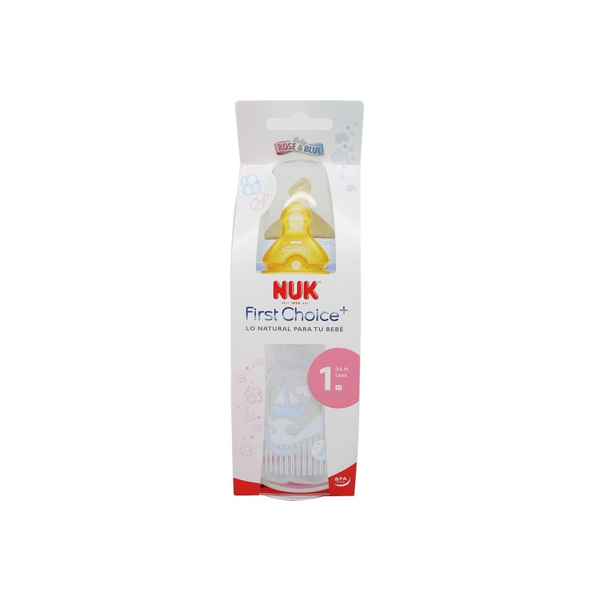nuk biberon azul 300 ml