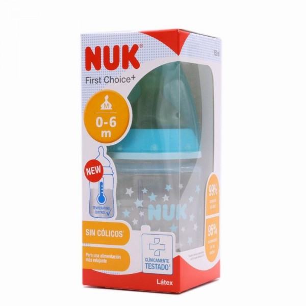 nuk biberon latex m 0 6m 150ml