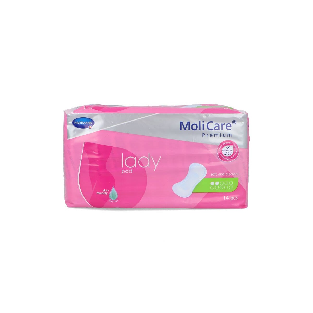 molicare premium lady pad 2 gotas 14 uds