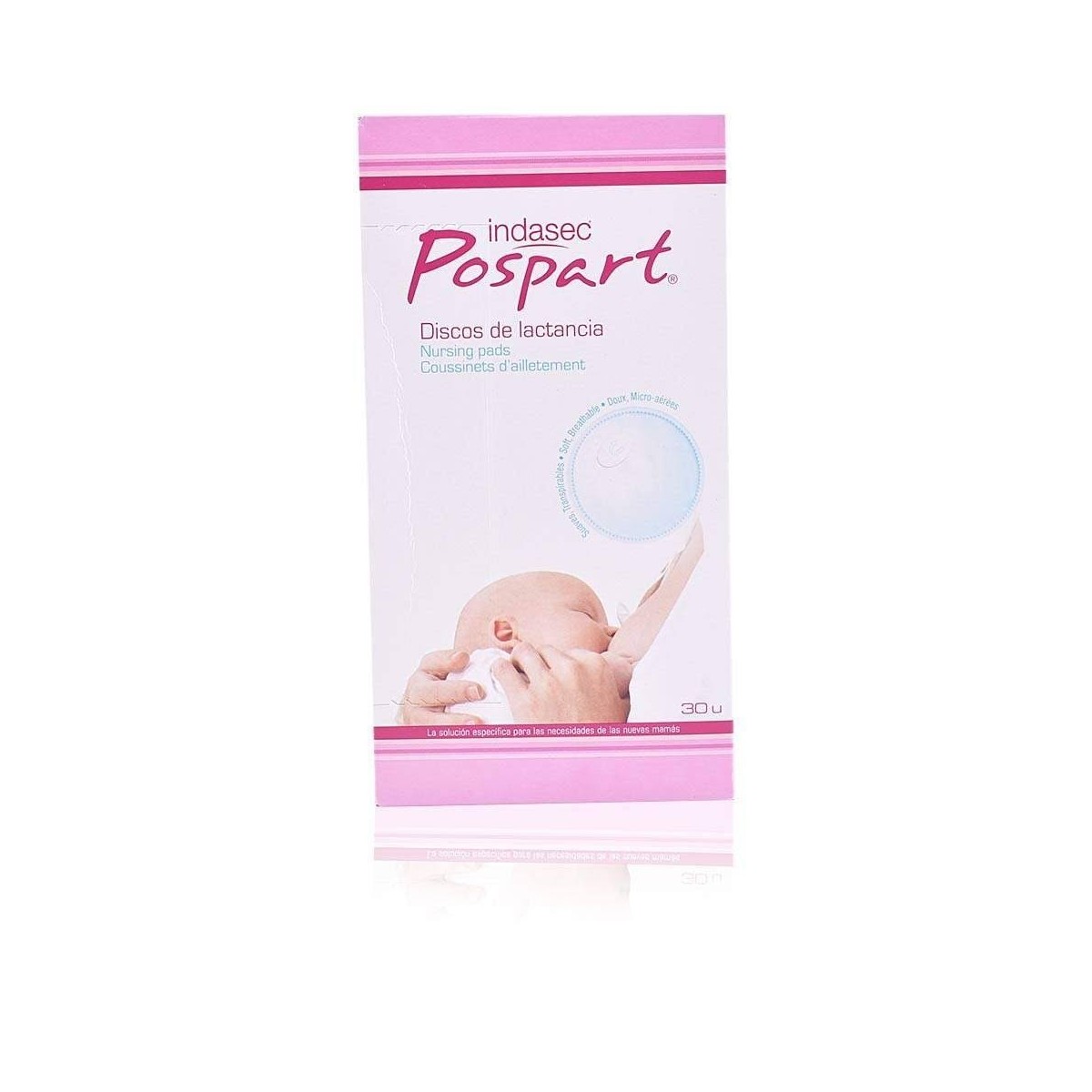pospart discos de lactancia 30 uds de indasec
