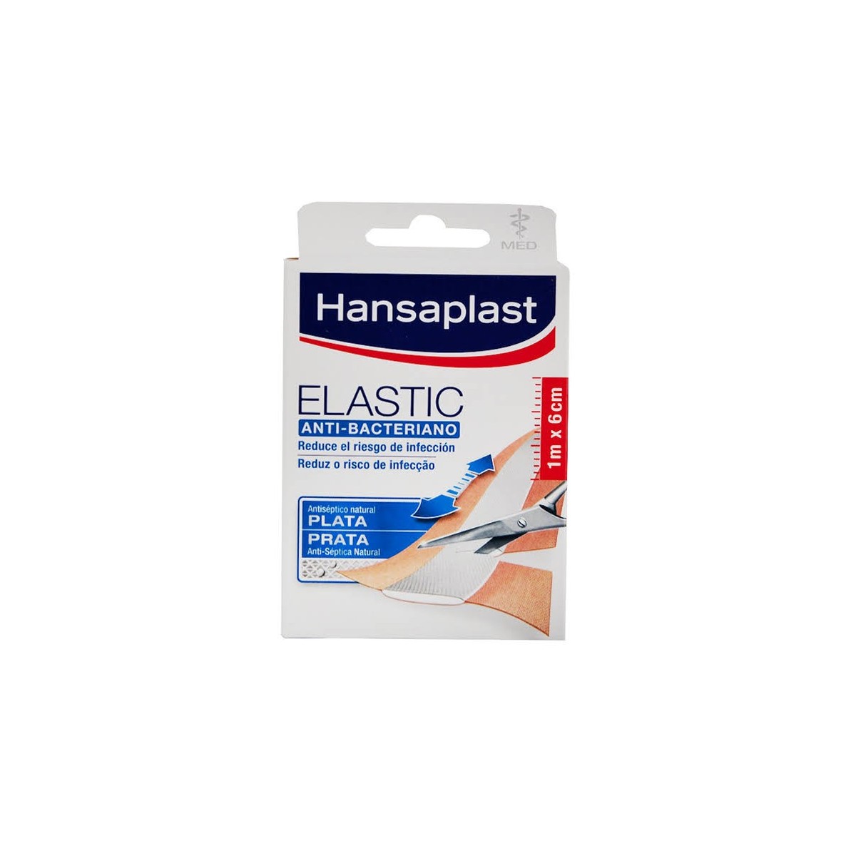 hansaplast elastic tira 1m x 6cm