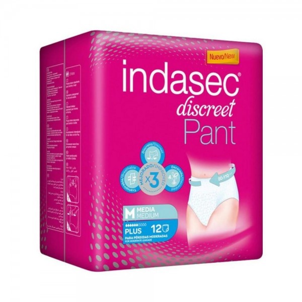 indasec pant plus media 12 u