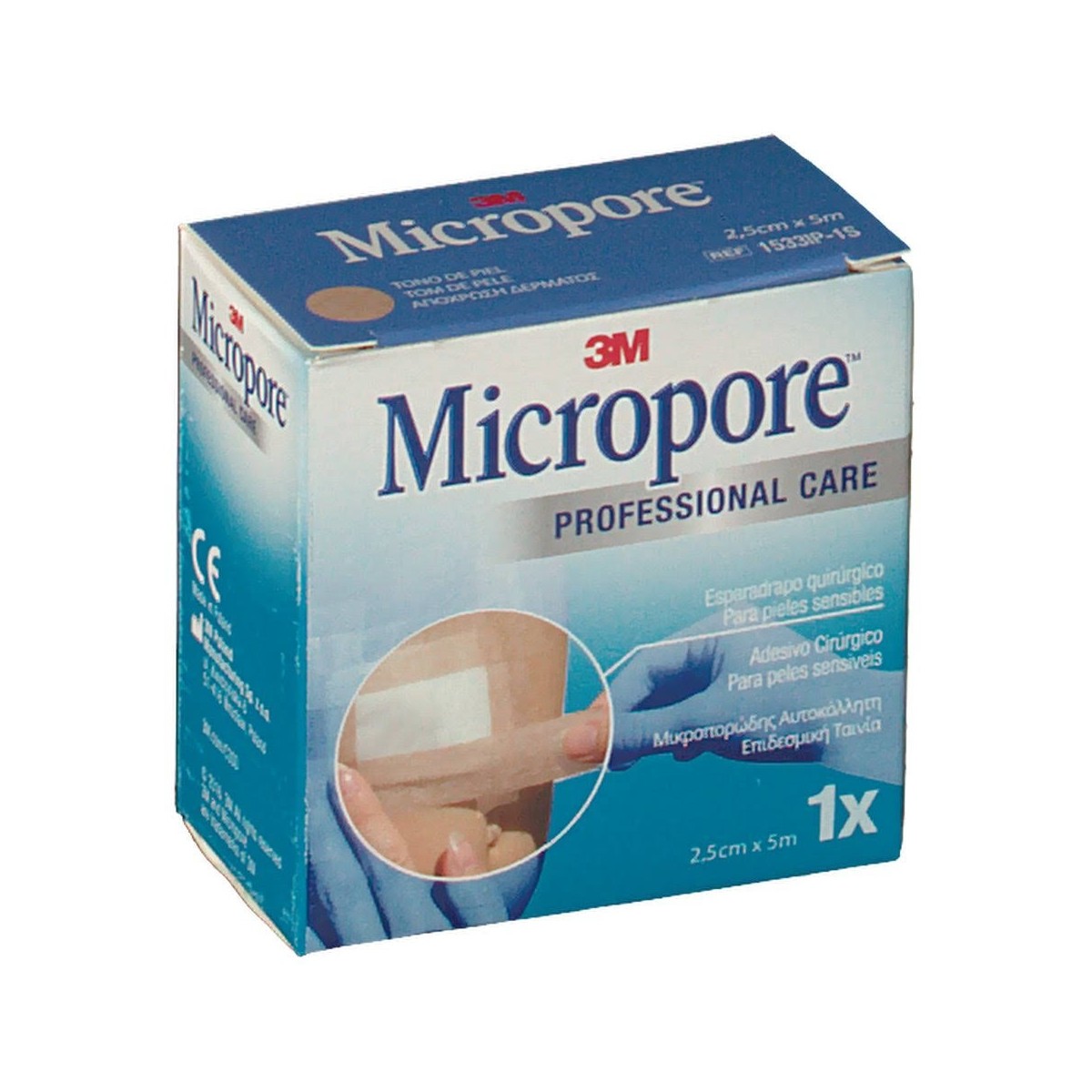 esparadrapo micropore carne 5 x 25