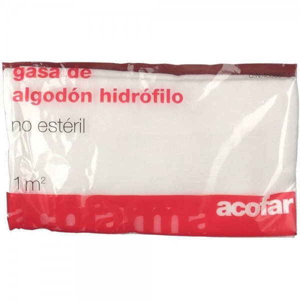 acofar gasa de algodon hidrofilo 1 m no esteril