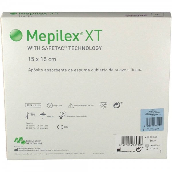 mepilex xt 15x15 cm 3 und