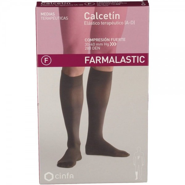 farmalastic calcetin compresion fuerte negro extra grande