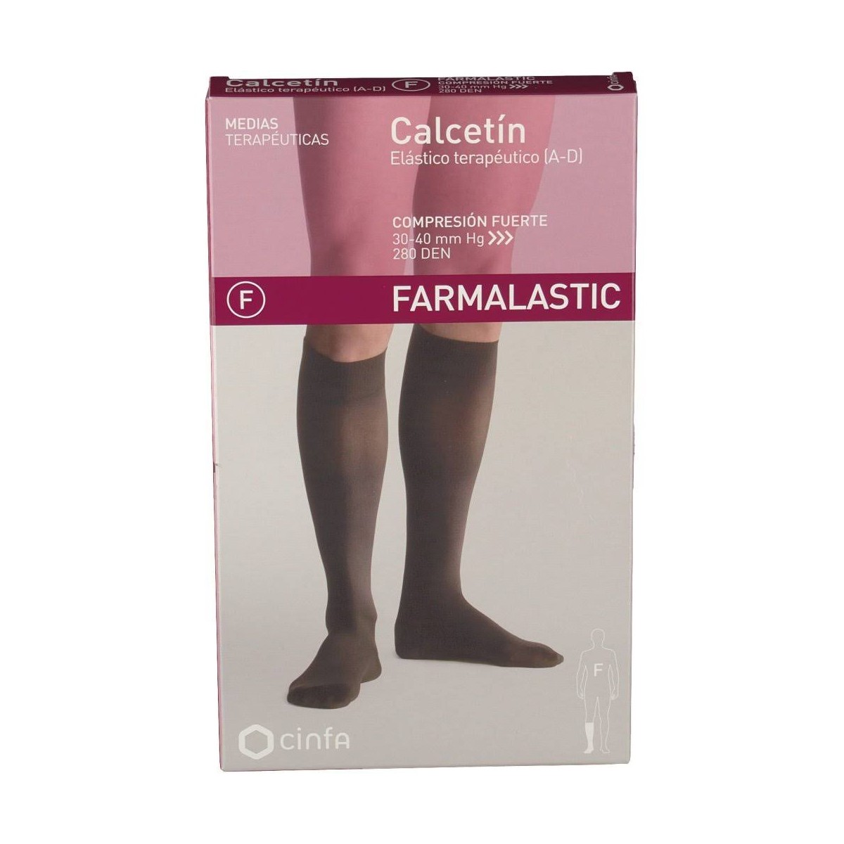 farmalastic calcetin compresion fuerte negro extra grande