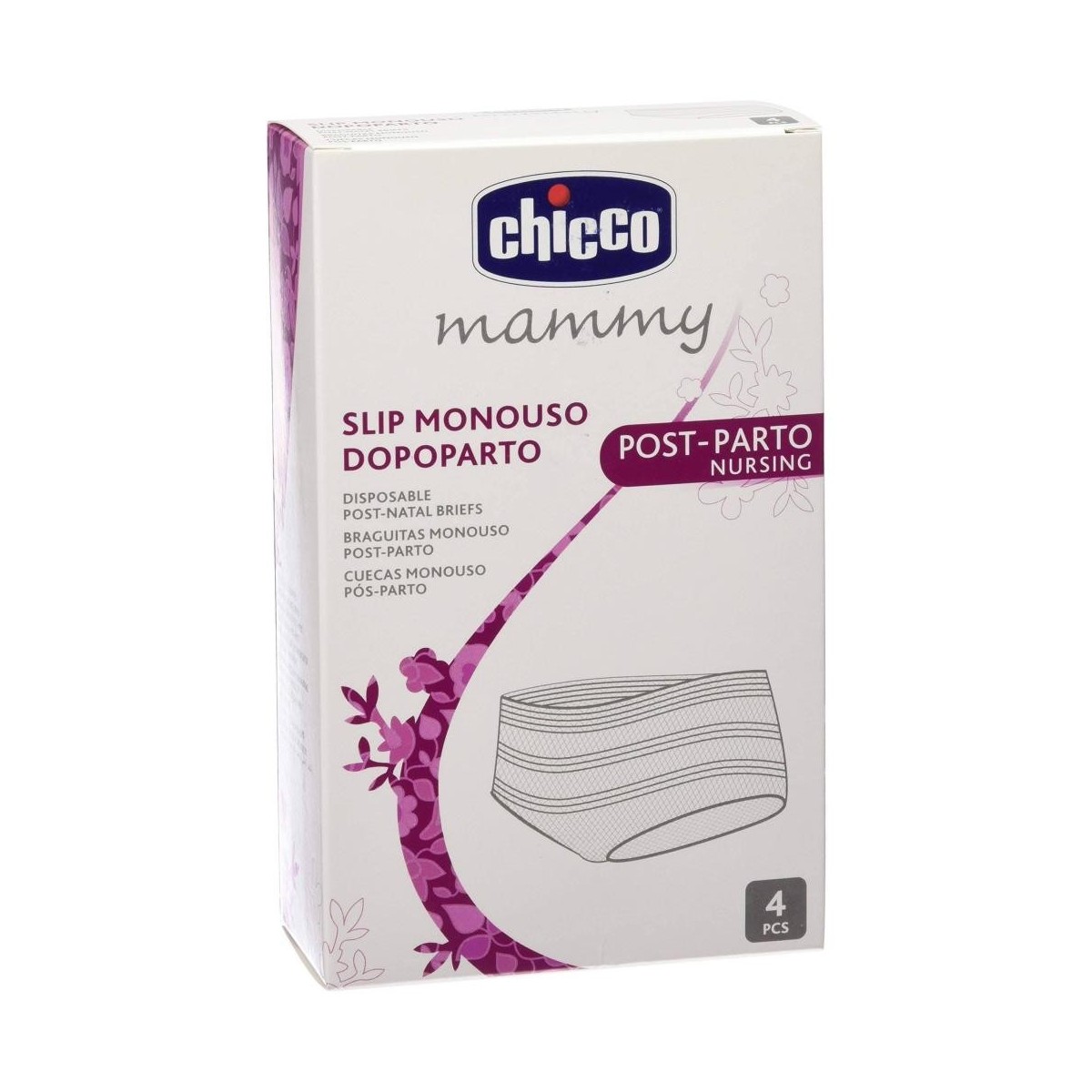 chicco mammy braguitas monouso postparto 4 uds
